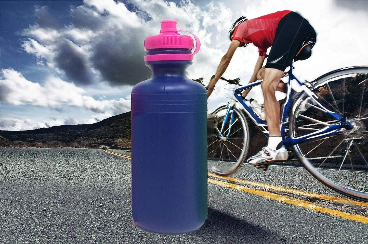 144 Neon Water Sports Bottles for Bikes | MEGA Bulk Pack, 7.5 inches, Wrist Strap | Awesome Summer Beach Accessory Holds 18 Ounces of Drinks to Keep Kids Hydrated (144 Bottles)