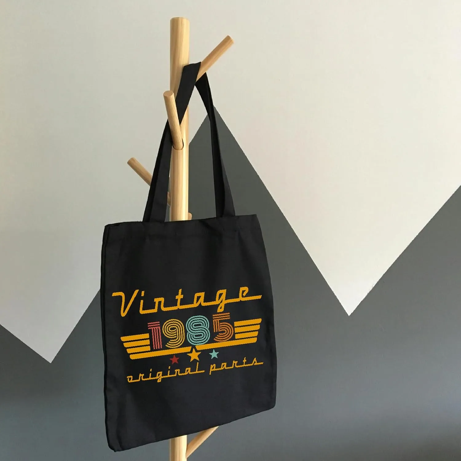 1980 1981 1982 1983 1984 1985 1986 1987 1988 1989 Birthday Gifts for Women, Reusable Canvas Tote Bag for Traveling