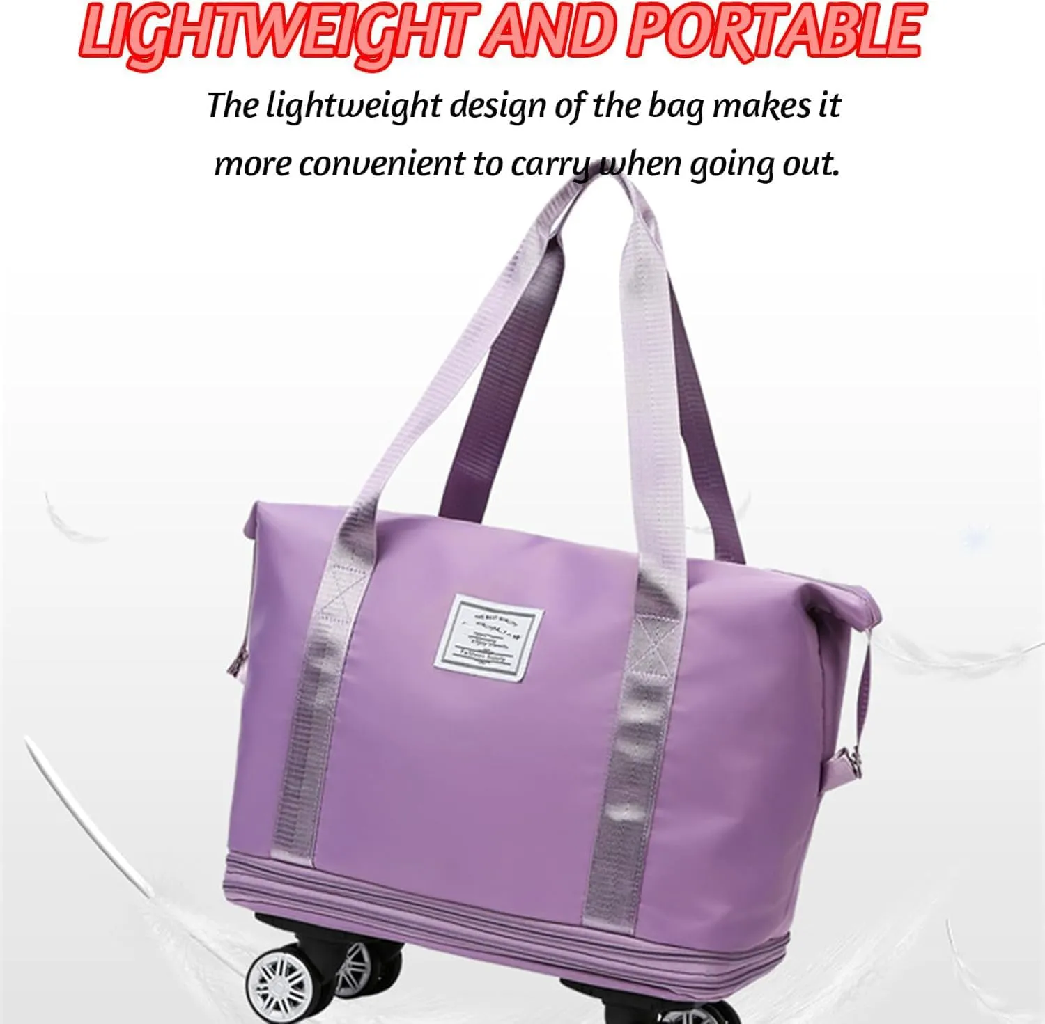 1pc Klarson Expandable Bag with Wheels,Klarson Travel Bag,Foldable Suitcase Collapsible Luggage (#05)