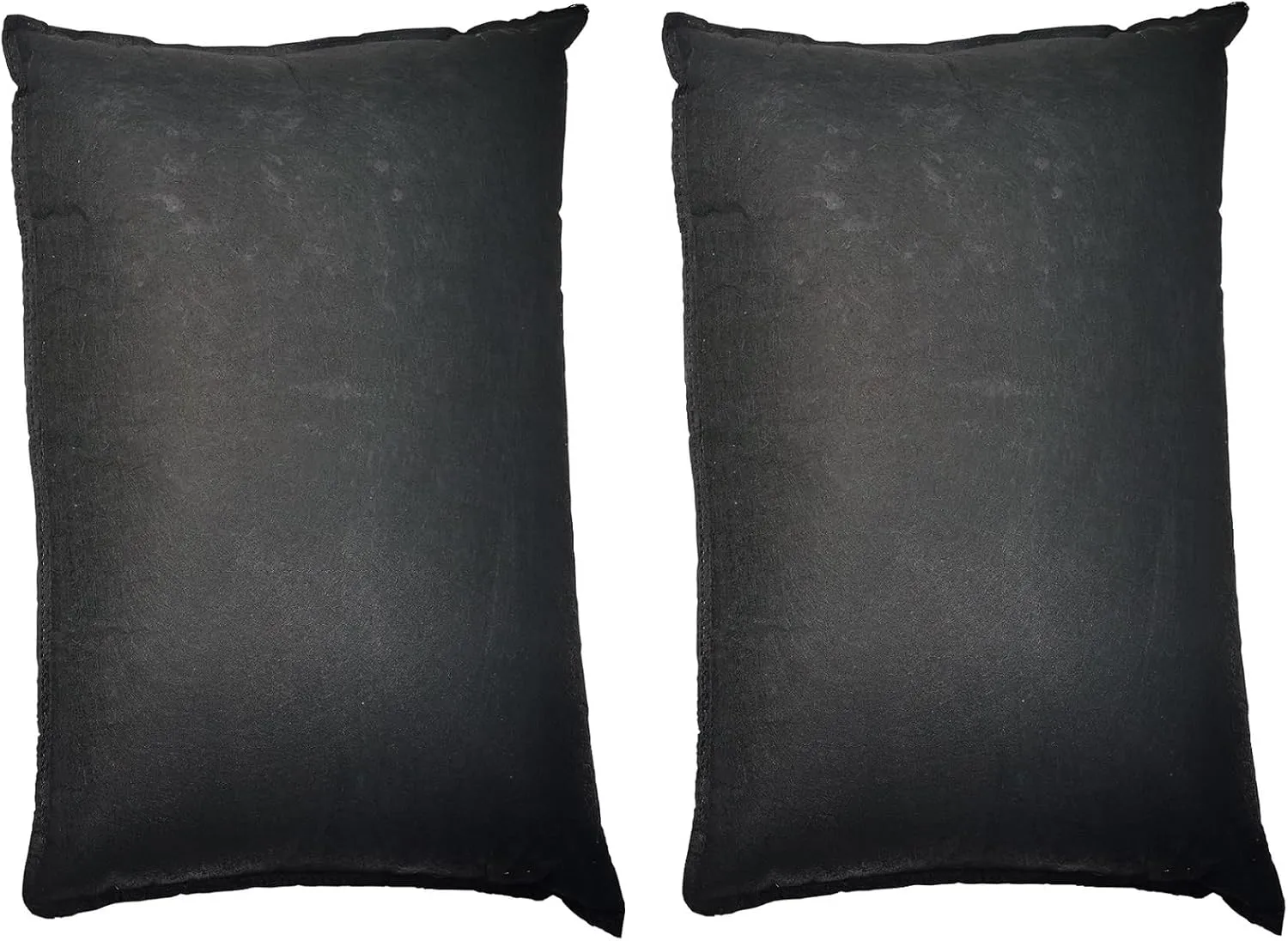2-Pack 23.62" x 15.75" Water Activated Flood Bags Sandless Sandbags for Flooding Black