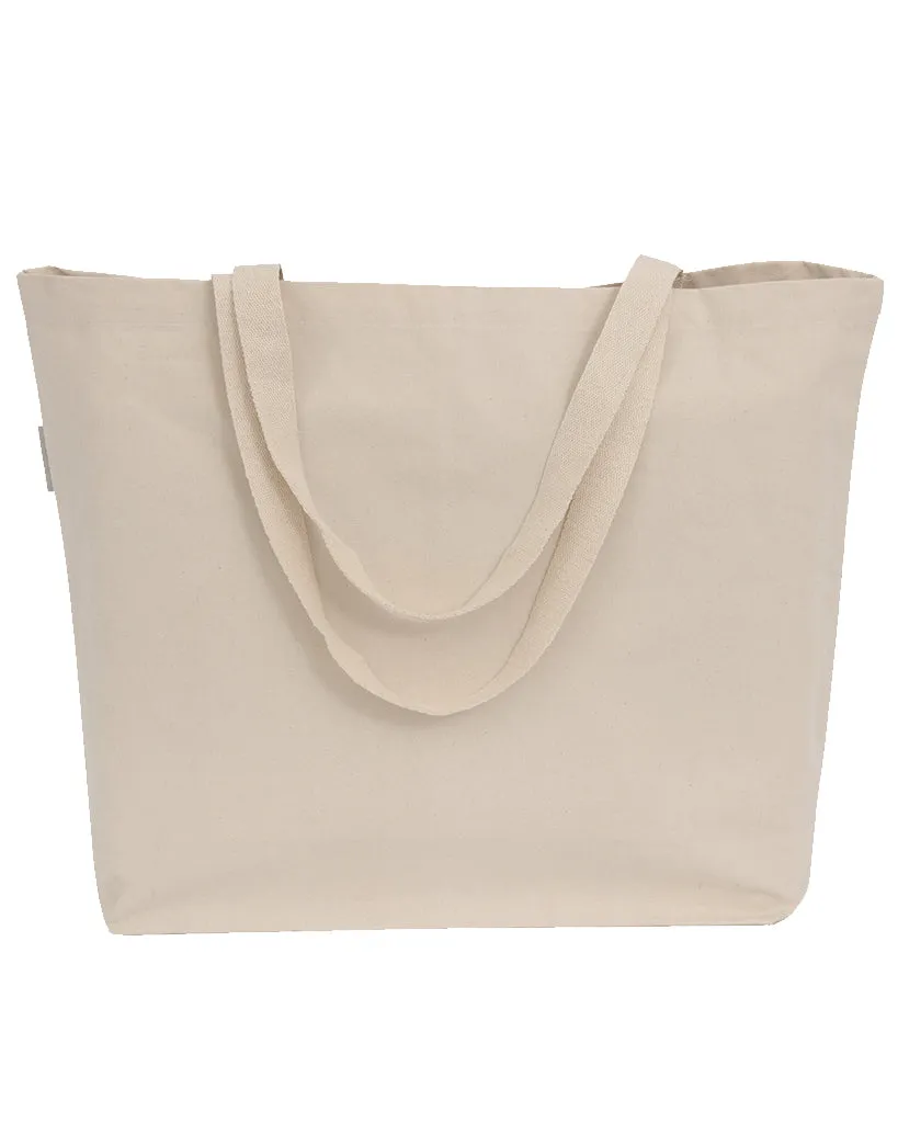 20 in Large Organic Canvas Shopping Tote Bags - OR260