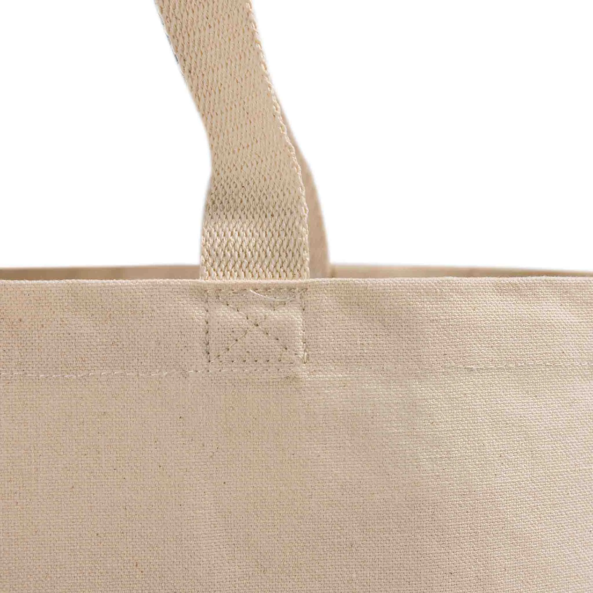 20 in Large Organic Canvas Shopping Tote Bags - OR260