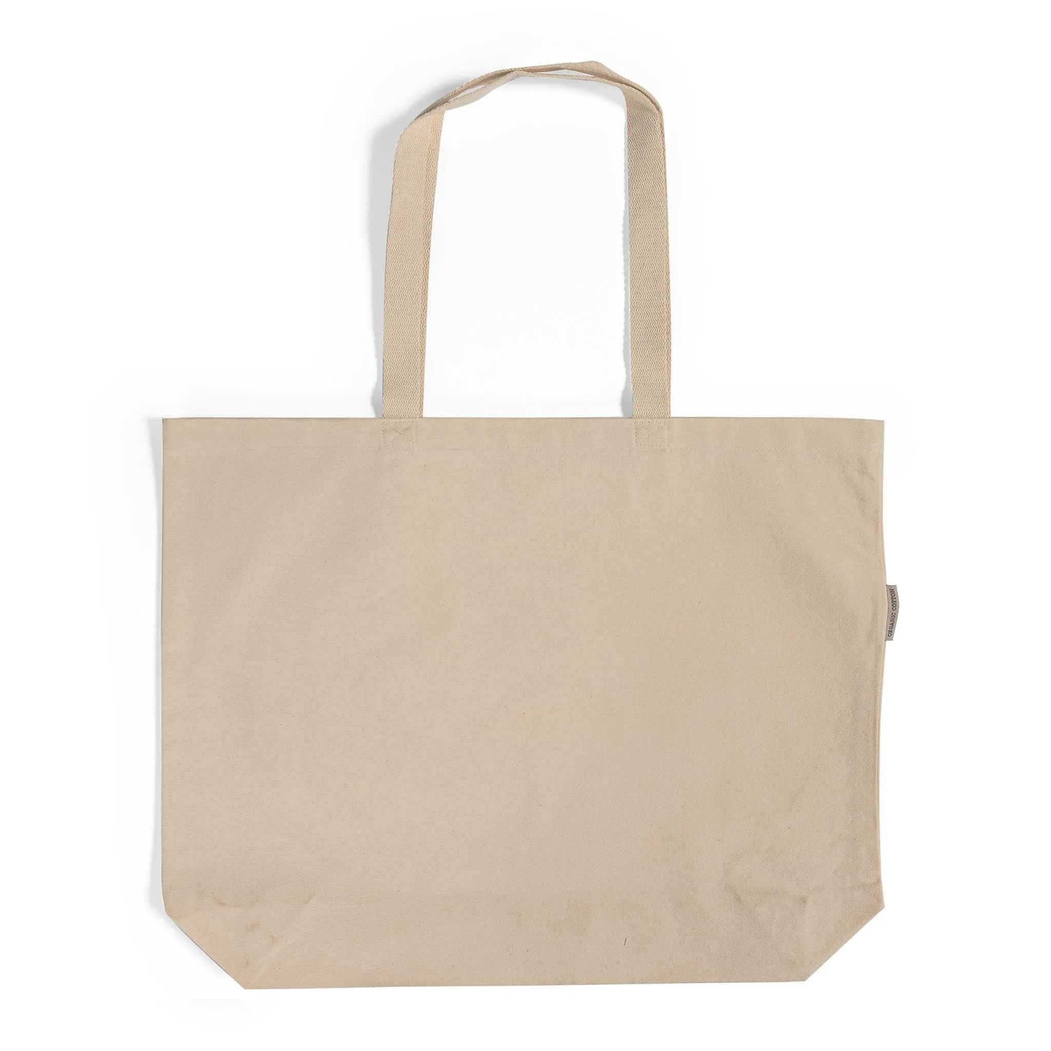 20 in Large Organic Canvas Shopping Tote Bags - OR260