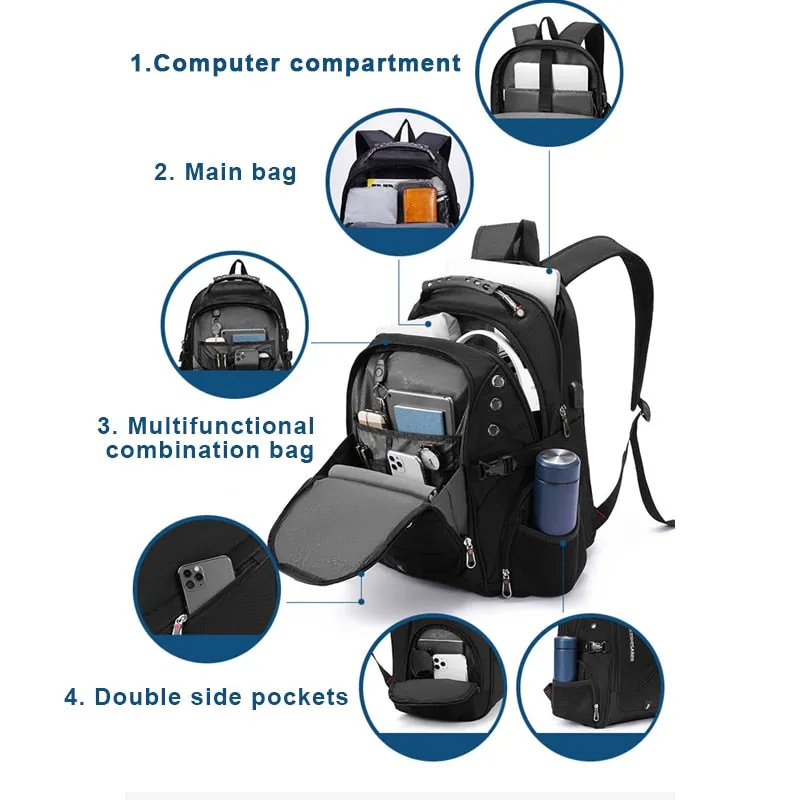 2023 Waterproof 17 Inch Laptop Backpack