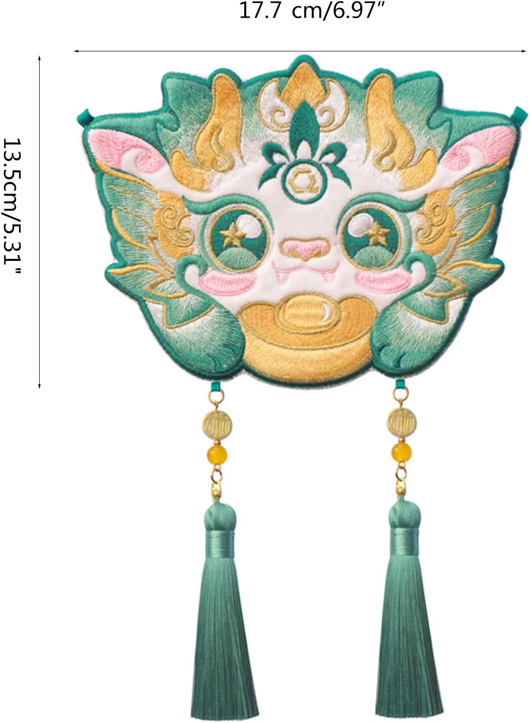 2024 Crossbody Bag Fashion Chinese Dragon Year Square Bag Embroidery Bag Shoulder Bag for Teen Women Girl