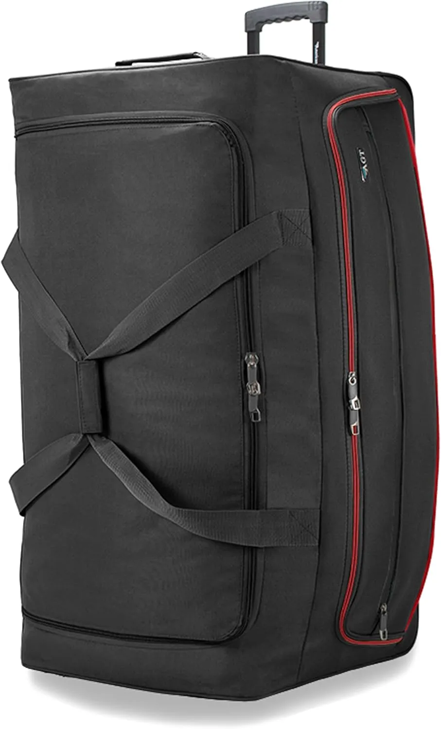 22"/30"/36" Rolling Duffel Bag Travel Wheeled Luggage Suitcase (Black, 36-inch)