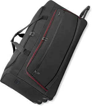 22"/30"/36" Rolling Duffel Bag Travel Wheeled Luggage Suitcase (Black, 36-inch)