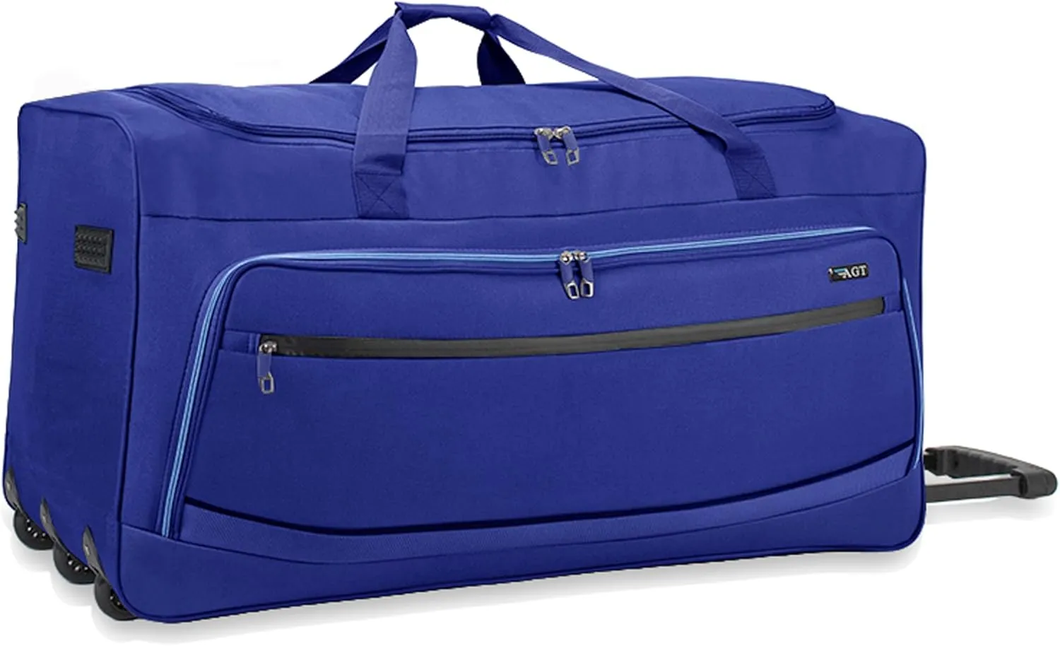 22"/30"/36" Rolling Duffel Bag Travel Wheeled Luggage Suitcase (Blue, 36-inch)