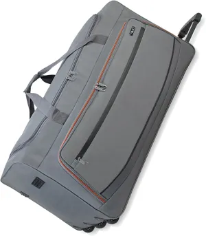 22"/30"/36" Rolling Duffel Bag Travel Wheeled Luggage Suitcase (Grey, 36-inch)