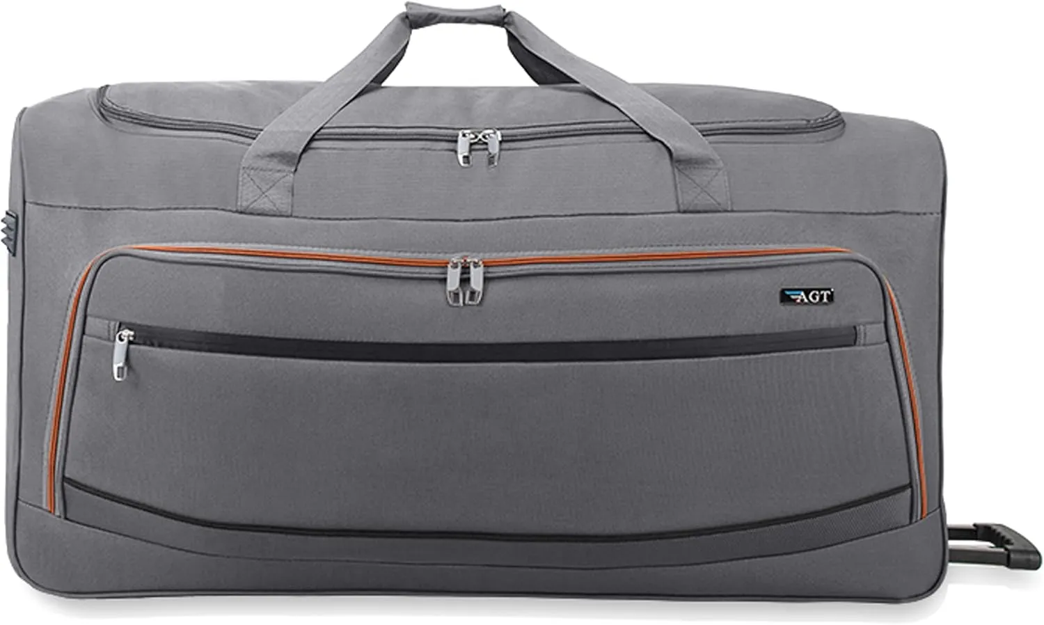22"/30"/36" Rolling Duffel Bag Travel Wheeled Luggage Suitcase (Grey, 36-inch)