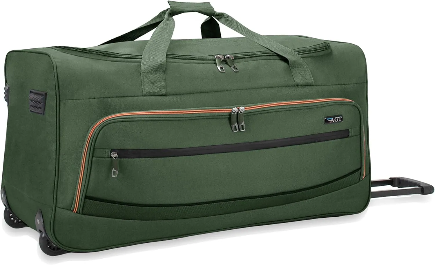 22"/30"/36" Rolling Duffel Bag Travel Wheeled Luggage Suitcase (Olive, 30-inch)