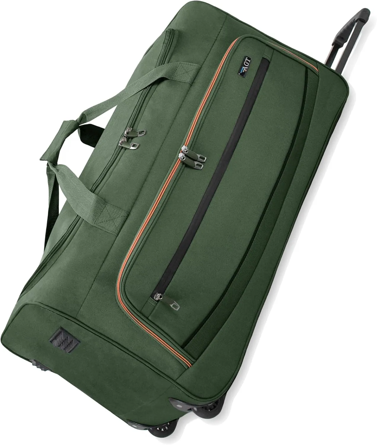 22"/30"/36" Rolling Duffel Bag Travel Wheeled Luggage Suitcase (Olive, 30-inch)