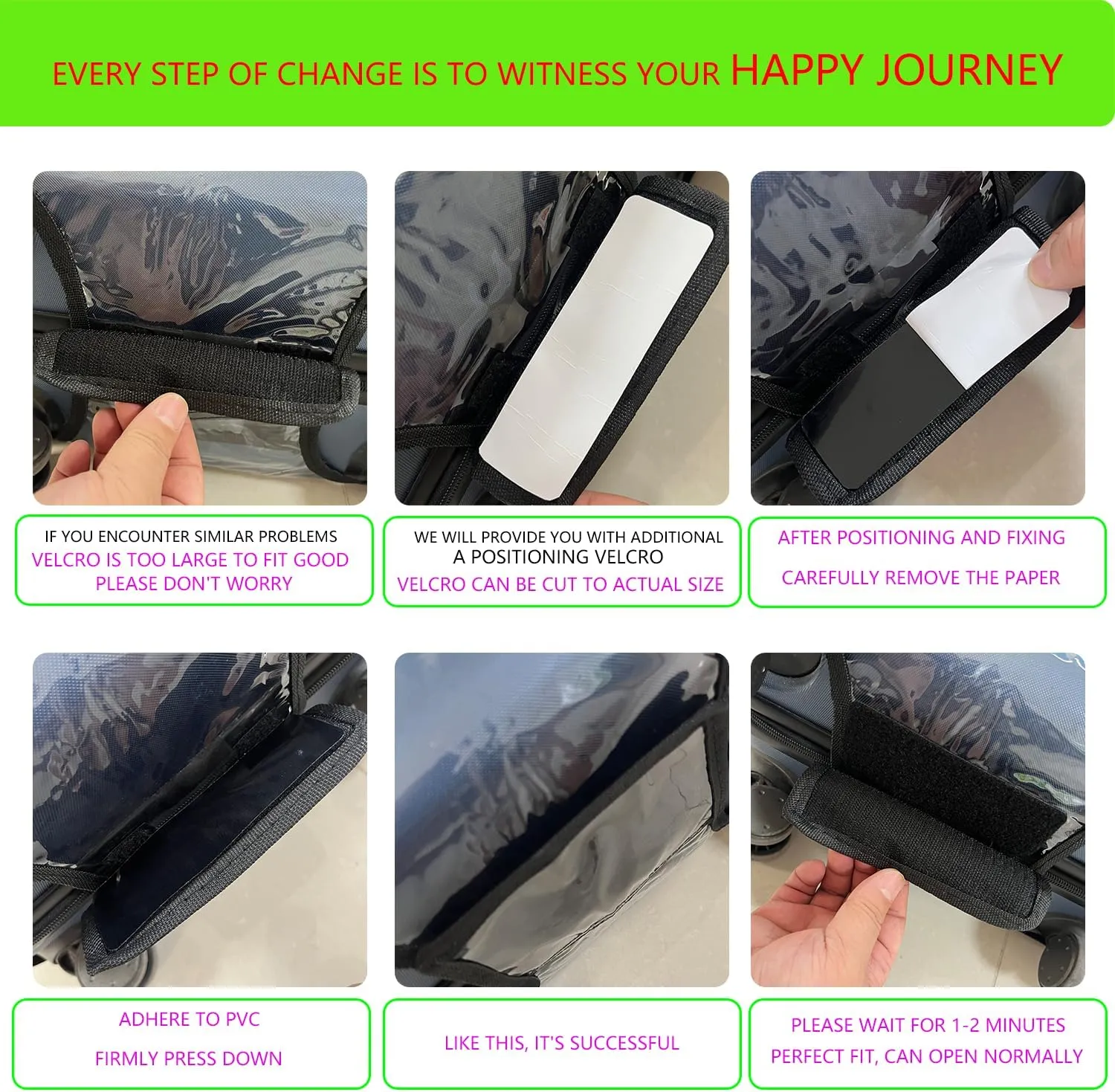 24 Inch Luggage Cover Protector Bag PVC Clear Plastic Suitcase Cover Protectors Travel Luggage Sleeve Protector