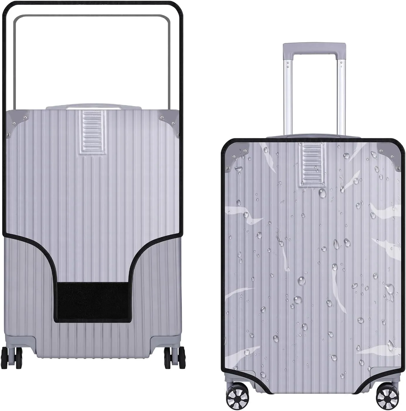24 Inch Luggage Cover Protector Bag PVC Clear Plastic Suitcase Cover Protectors Travel Luggage Sleeve Protector