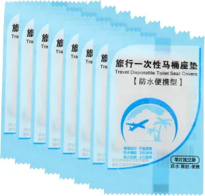 2Bags Disposable Toilet Seat Covers Portable Thick Material for Travel Public Restrooms Safe Tear Resistant Toilet Covers for Adults