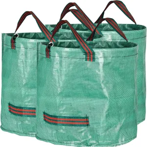 3-Pack 16 Gallons Reusable Garden Waste Bags (H15, D18 inches) - Yard Waste Bags