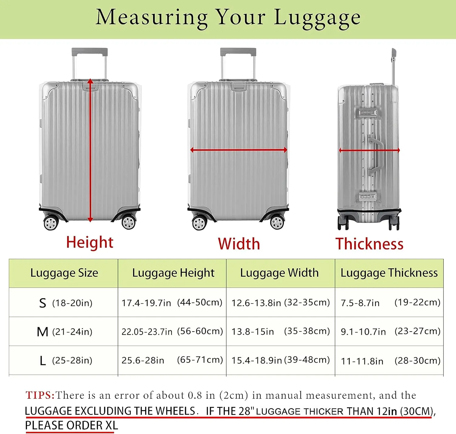 3 Pieces of Luggage Cover Travel Suitcase Protector Cute Girls Elastic Washable Baggage Covers for Set of 3 Luggage (S&M &L)