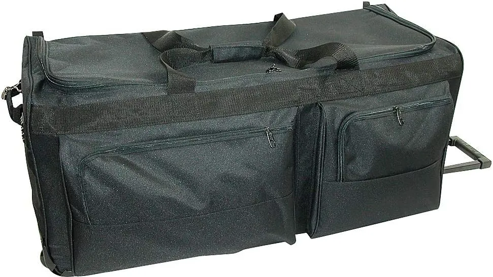 35 Inch General Duty Wheeled Duffel (Black)