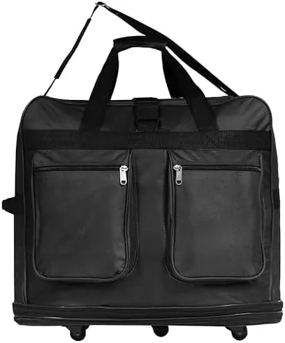 36"" Duffle Bag Expandable Rolling Lightweight Wheeled Spinner Suitcase Luggage (Pack of 2) for Travel and Storage