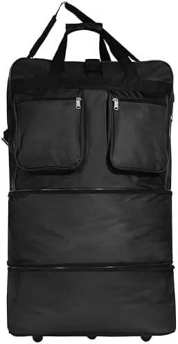 40" Duffle Bag Expandable Rolling Lightweight Wheeled Spinner Suitcase Luggage for Travel and Storage