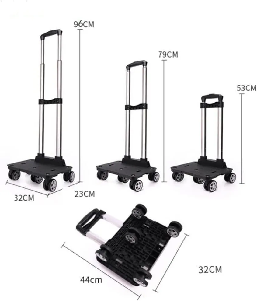 5-Wheeled Household Grocery ， Small Pull cart, Folding Rod Shopping cart（T5）
