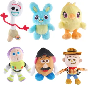 6 Piece/Set Stuffed Plush Toys Story Woody Forky Bunny Alien Buzz Lightyear Mr Potato Model Doll Kids Toy Gift