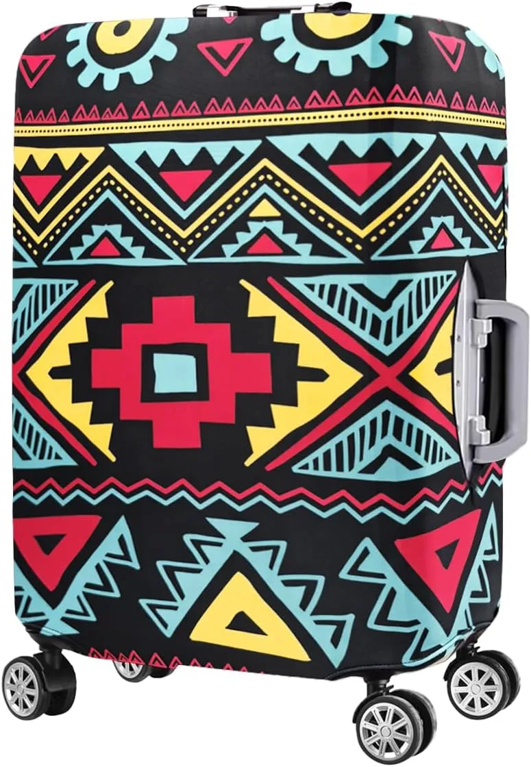 7-Mi Travel Luggage Cover Elastic Sleeve 19"-20" Anti-Scratch Suitcase Protector Cover Size S, Bohemia