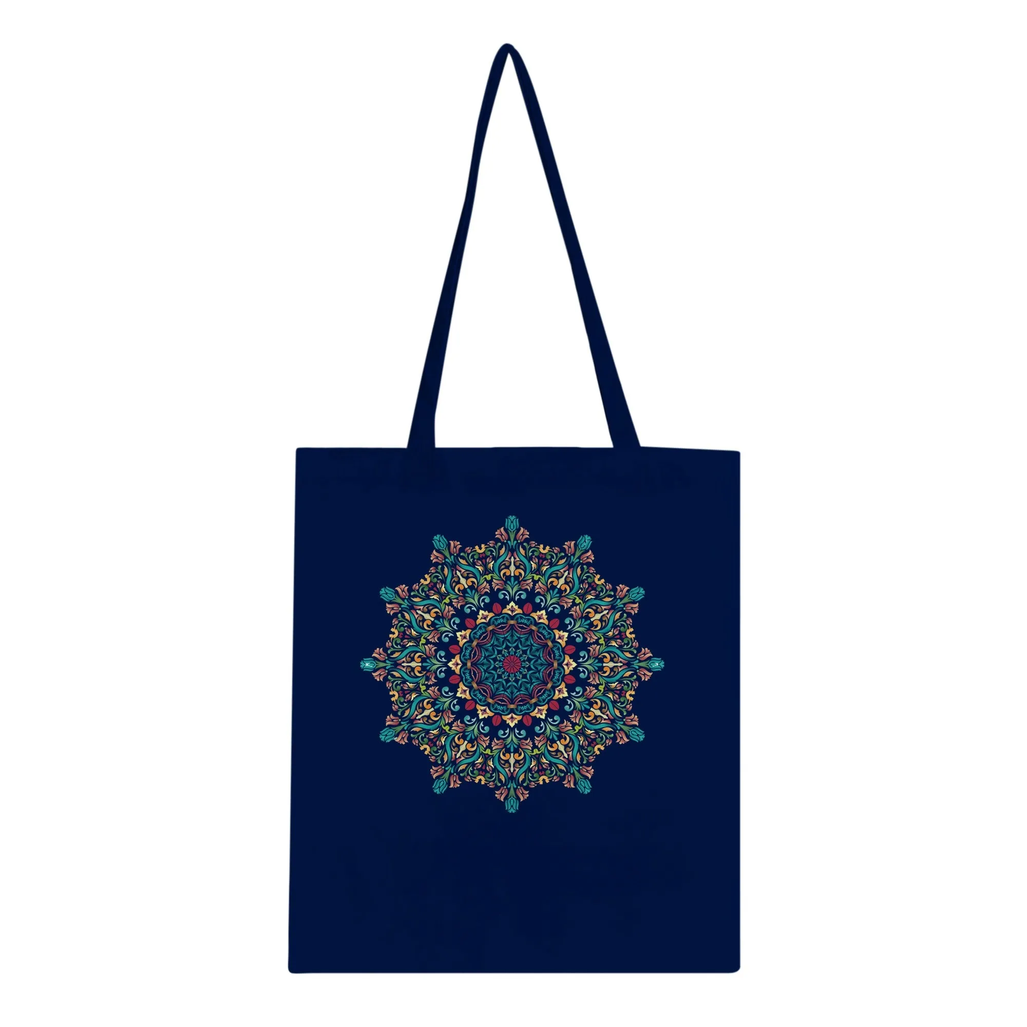 Abstract Burst Mandala Tote Bag