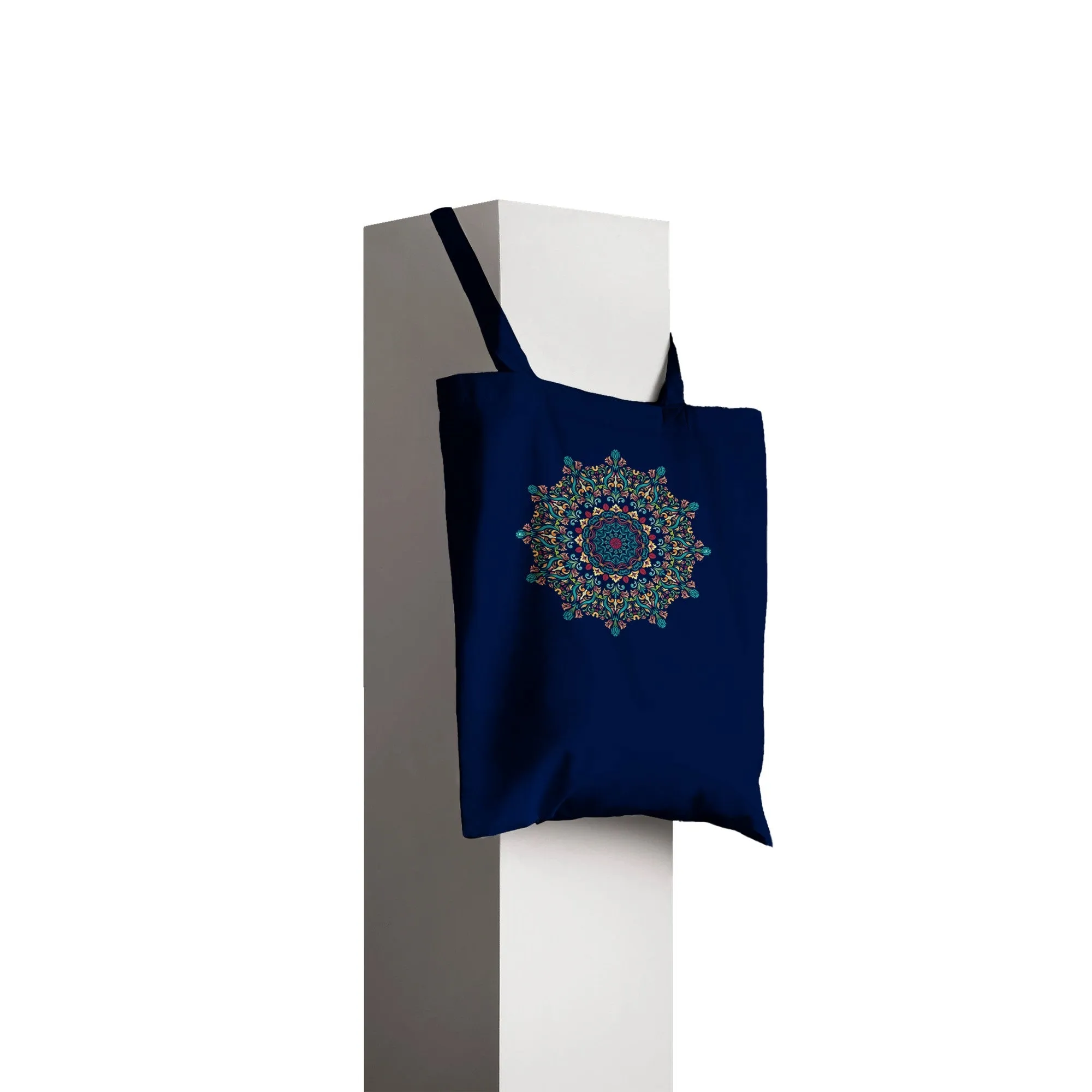 Abstract Burst Mandala Tote Bag