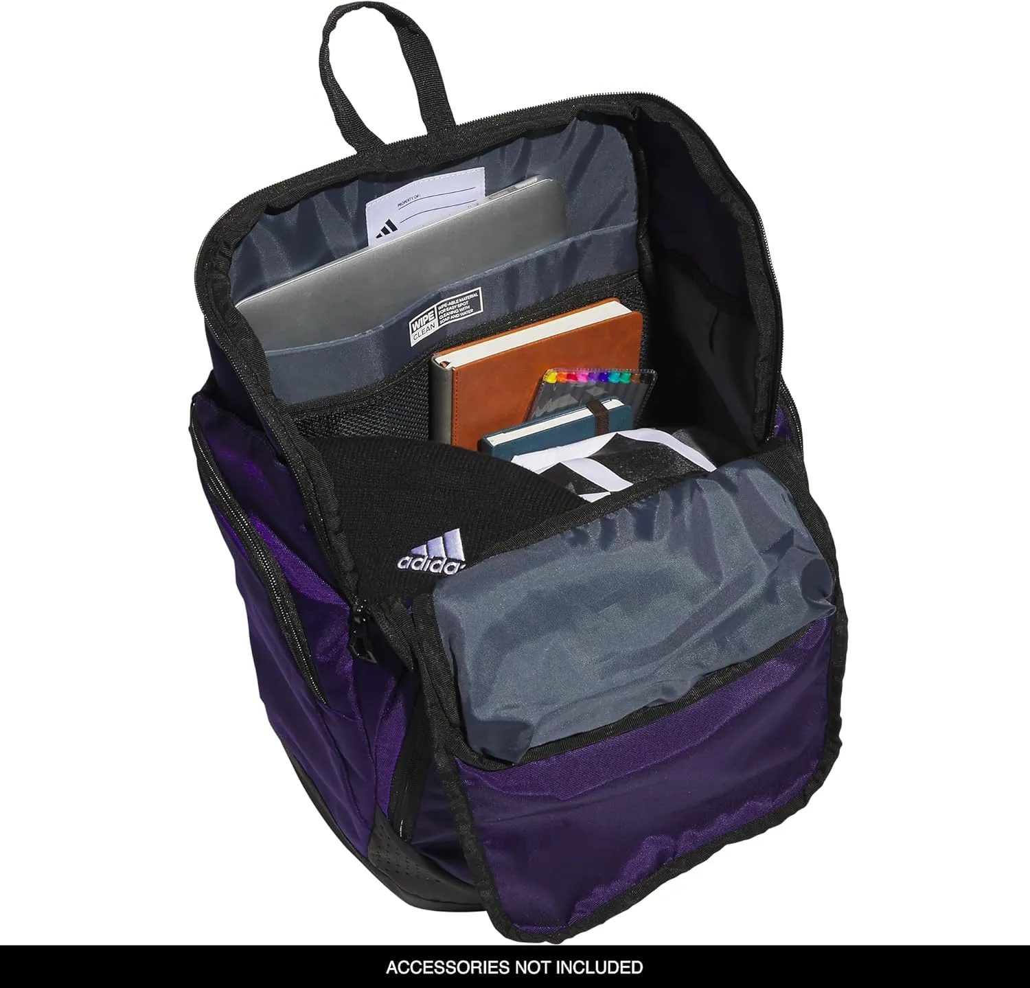adidas 5-Star 2.0 Backpack for Multi-Sport Practice, Travel and Game-Day, Team Collegiate Purple, One Size