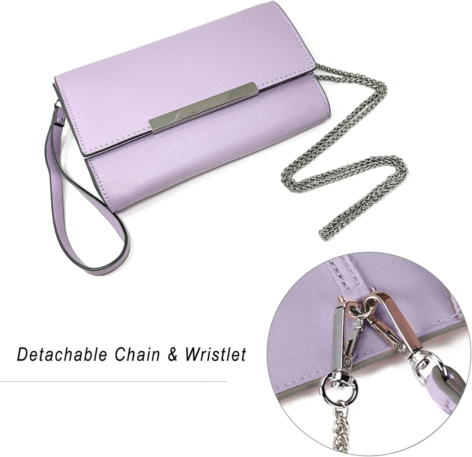 AFKOMST Small Clutch Purses for Women Formal Evening Bag Crossbody and Wristlet Handbags for Party Prom Cocktail Wedding