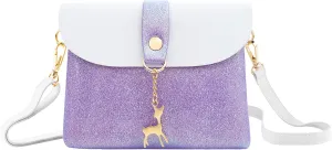 AISPARKY Small Crossbody Purse, PU Leather Small Purse for Girls With Pendant With Strap/Gold Chain Strap