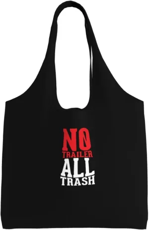 All Trash No Trailer Canvas Tote Bags Women'S Large-Capacity Bag