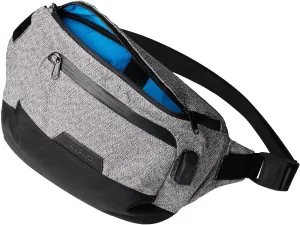 ALPAKA Bravo Sling Pro V2 - Sling Bag for 11-Inch iPad Pro, Camera, Passport, and More - Anti-Theft Bag for Men and Women - External USB Port - USB-C Cable Included - Ash Grey