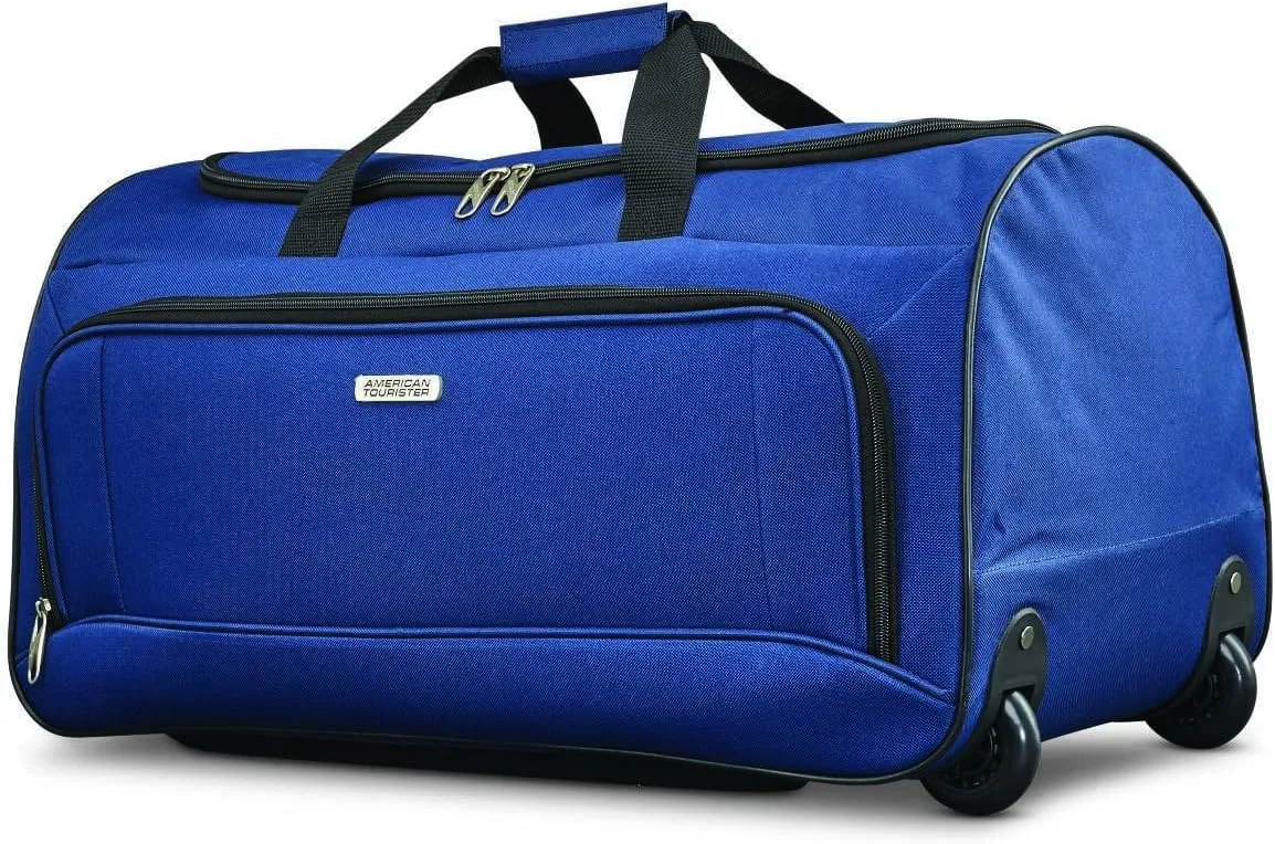 American Tourister Fieldbrook XLT Softside Upright Luggage, Navy, 4-Piece Set (BB/DF/21/25)