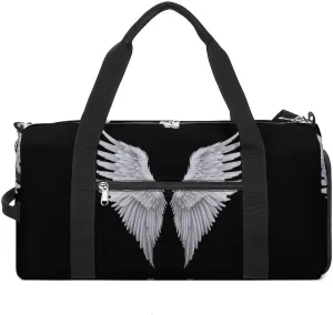 Angel Wings Sports Gym Bag Lightweight Travel Duffel Bag Workout Bags Casual Weekender Bag for Men Women