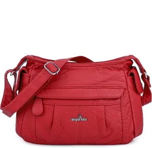 Angelkiss Crossbody Bags for Women, Ladies Shoulder Handbags and Purses Medium Faux Leather Pocketbooks