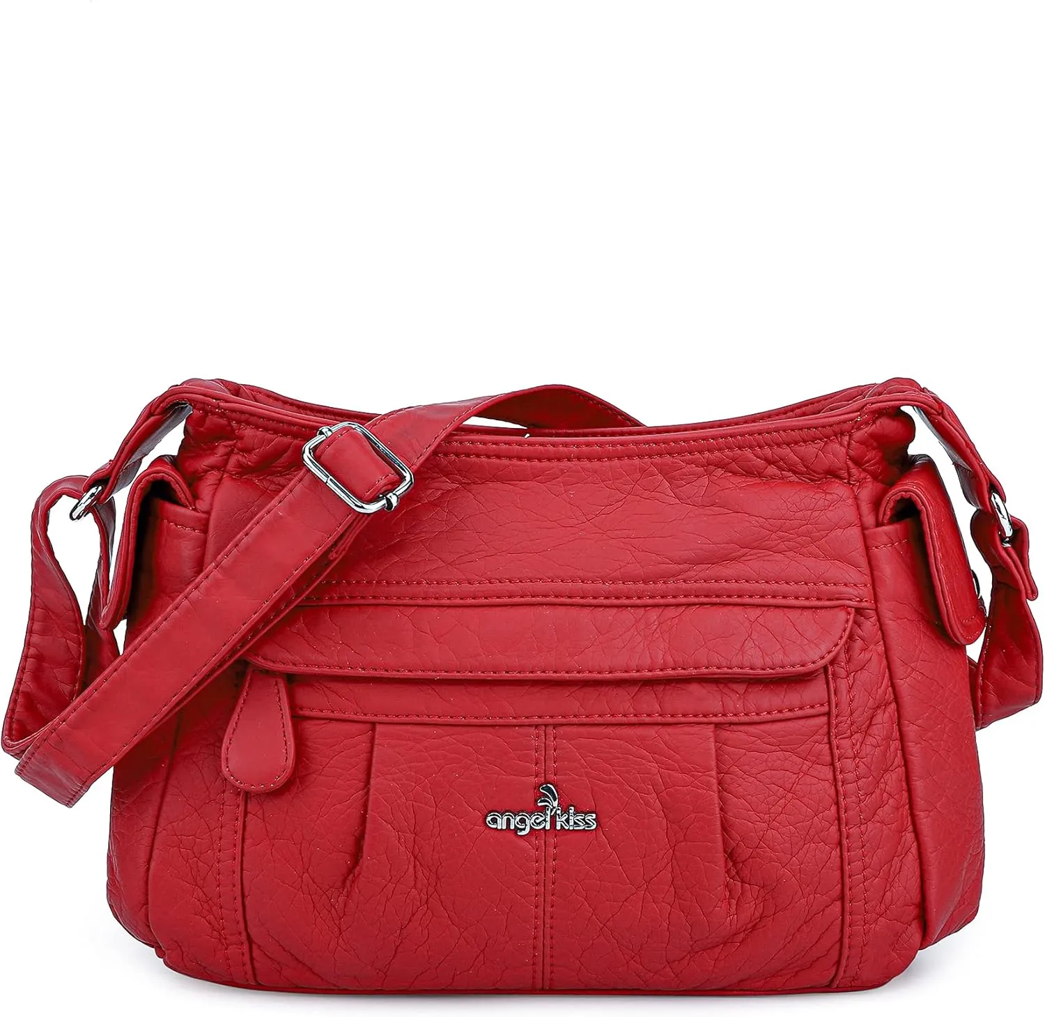 Angelkiss Crossbody Bags for Women, Ladies Shoulder Handbags and Purses Medium Faux Leather Pocketbooks