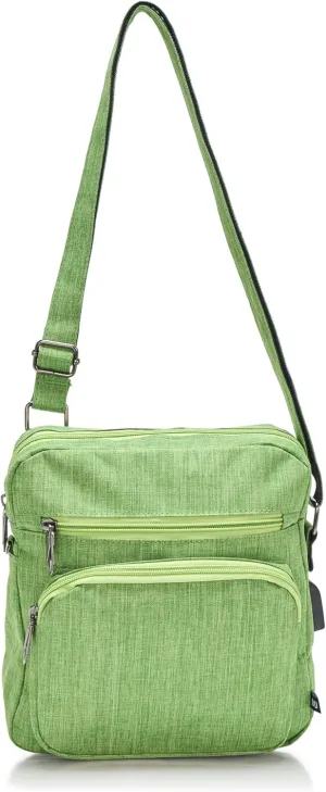 Anti-Theft Crossbody Purses for Women - 9 1/2 x 9 Shoulder Bag with Built-in RFID Card Slots