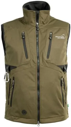 ARRAK OUTDOOR Acadia Men's Softshell Vest For Dog Owners, Handlers, & Trainers 7 Pockets Rugged & Practical