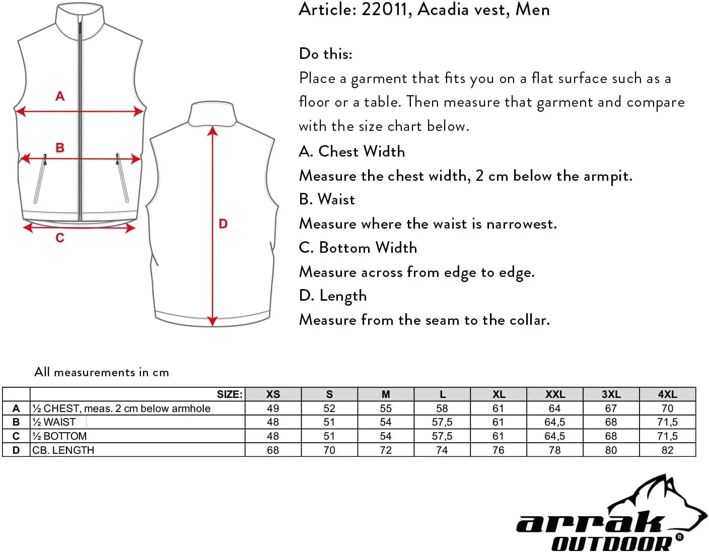 ARRAK OUTDOOR Acadia Men's Softshell Vest For Dog Owners, Handlers, & Trainers 7 Pockets Rugged & Practical