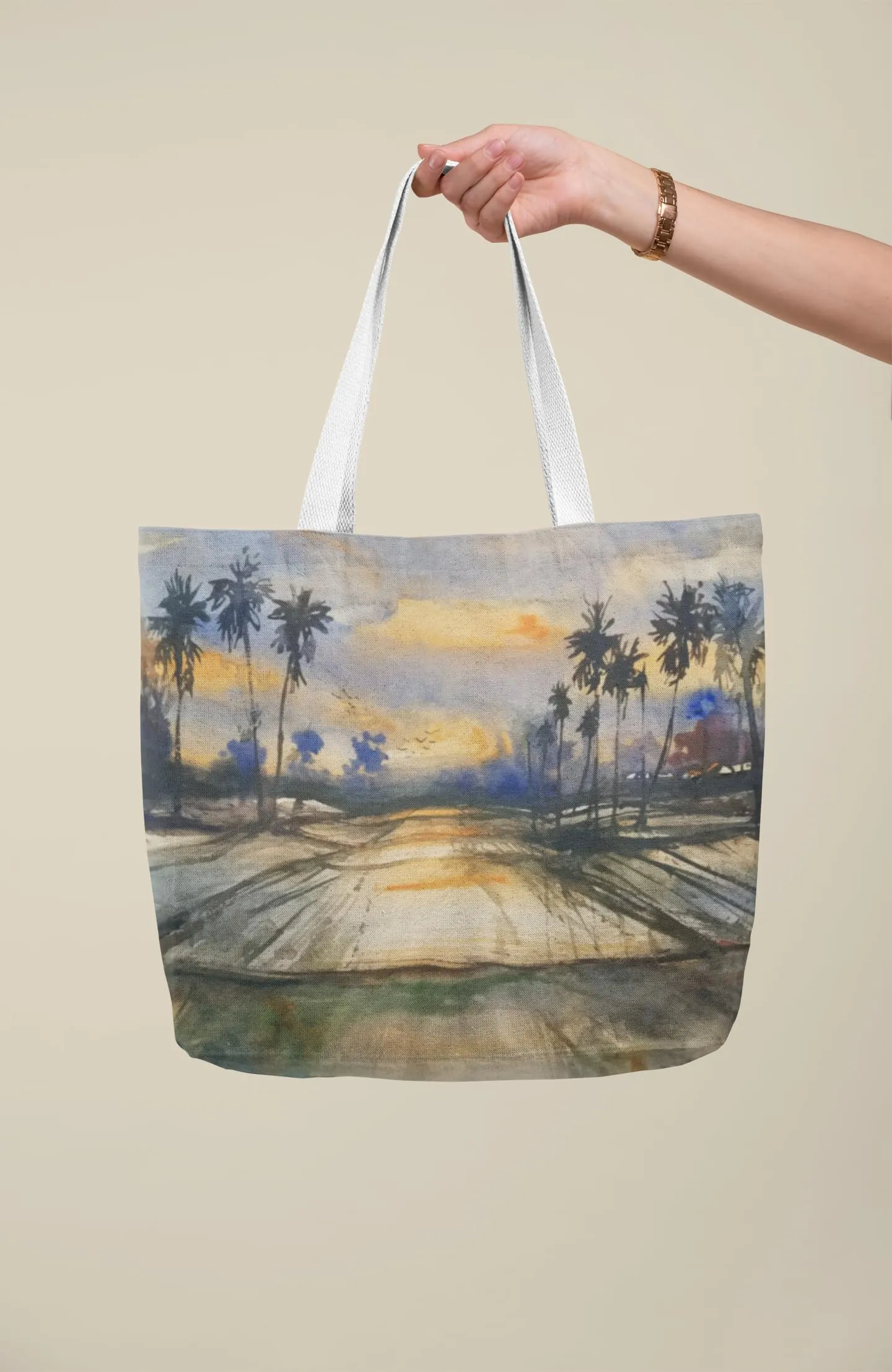 Art to Doors | Dusk's Tranquility | Tote Bags | Shopping Bag For Grocery | Aesthetic Carry Bag | Tote Bag for Shopping, Travel, office & beach bags for women