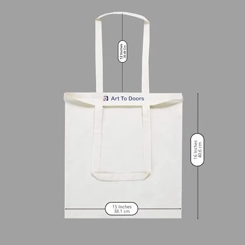 Art to Doors | Winged Beauty | Tote Bags | Shopping Bag For Grocery | Aesthetic Carry Bag | Tote Bag for Shopping, Travel, office & beach bags for women
