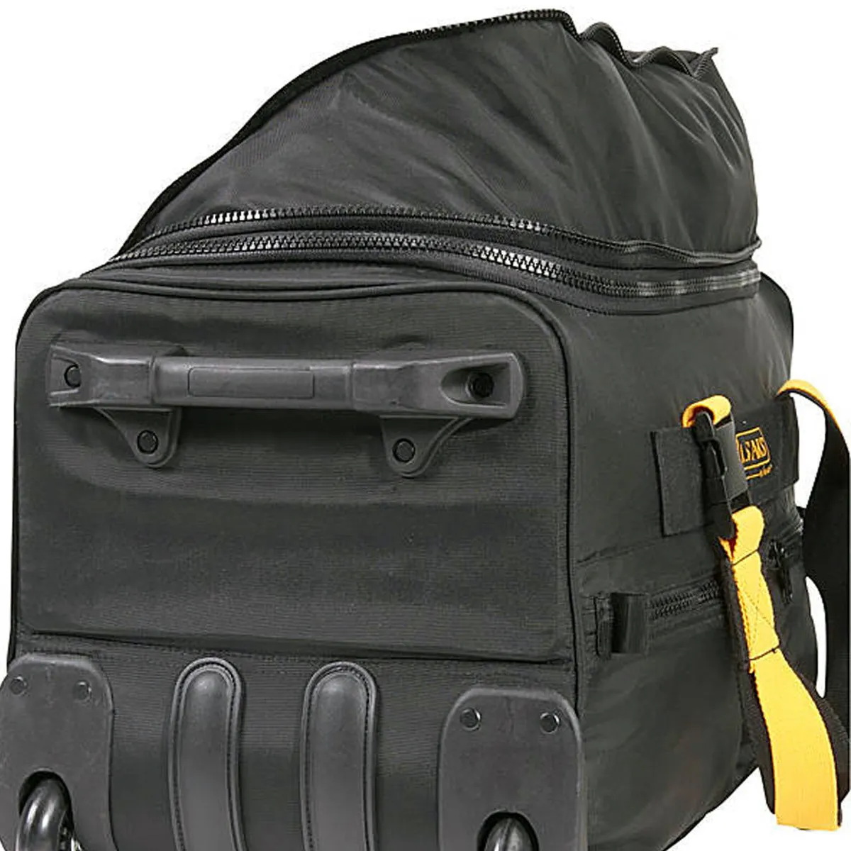 A.SAKS Rolling Trolley Duffel Bag 20-Inch Carry-On, Expandable with 2-Wheels and Telescoping Handle