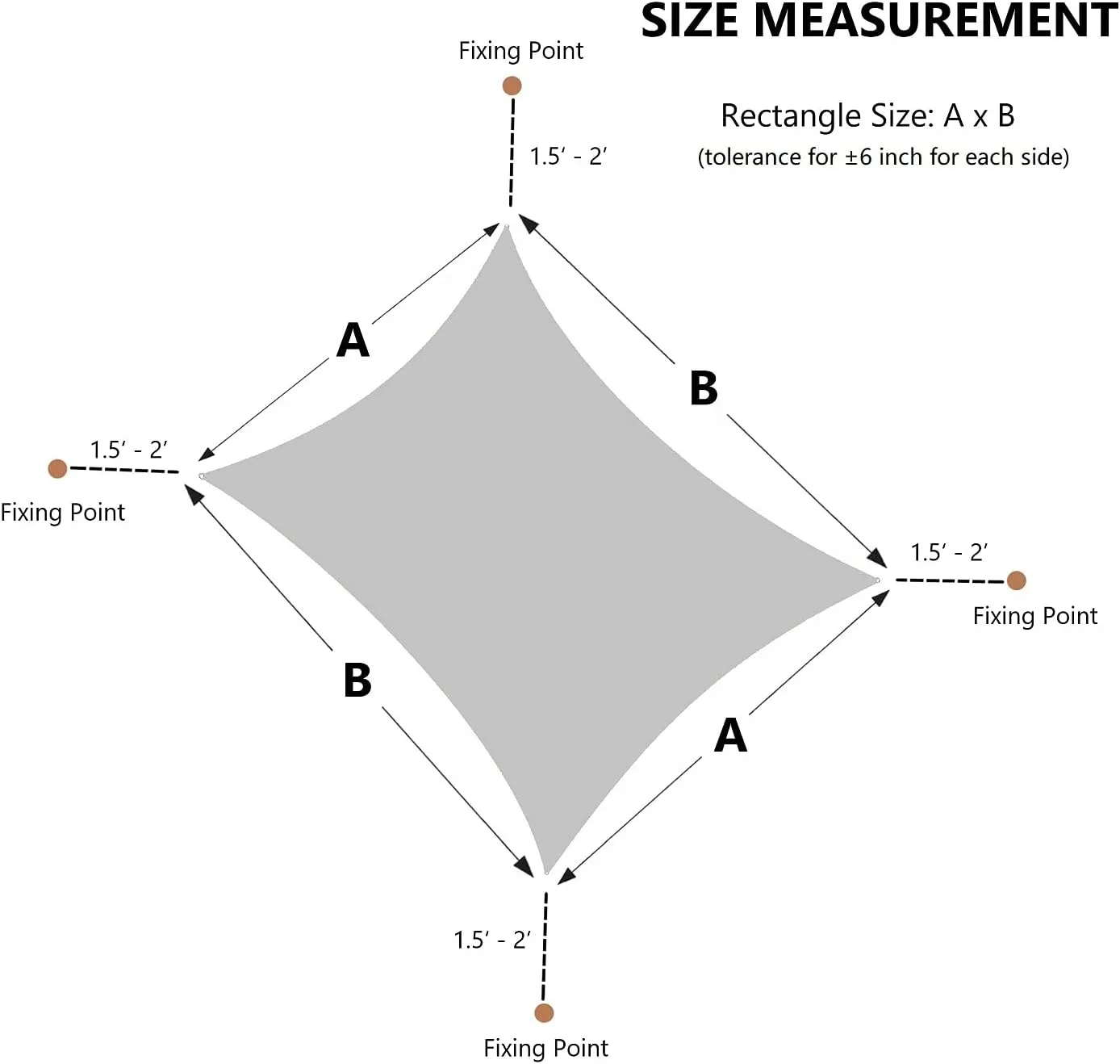Asteroutdoor Sun Shade Sail Rectangle 10' x 13' UV Block Canopy for Patio Backyard Lawn Garden Outdoor Activities, Sand