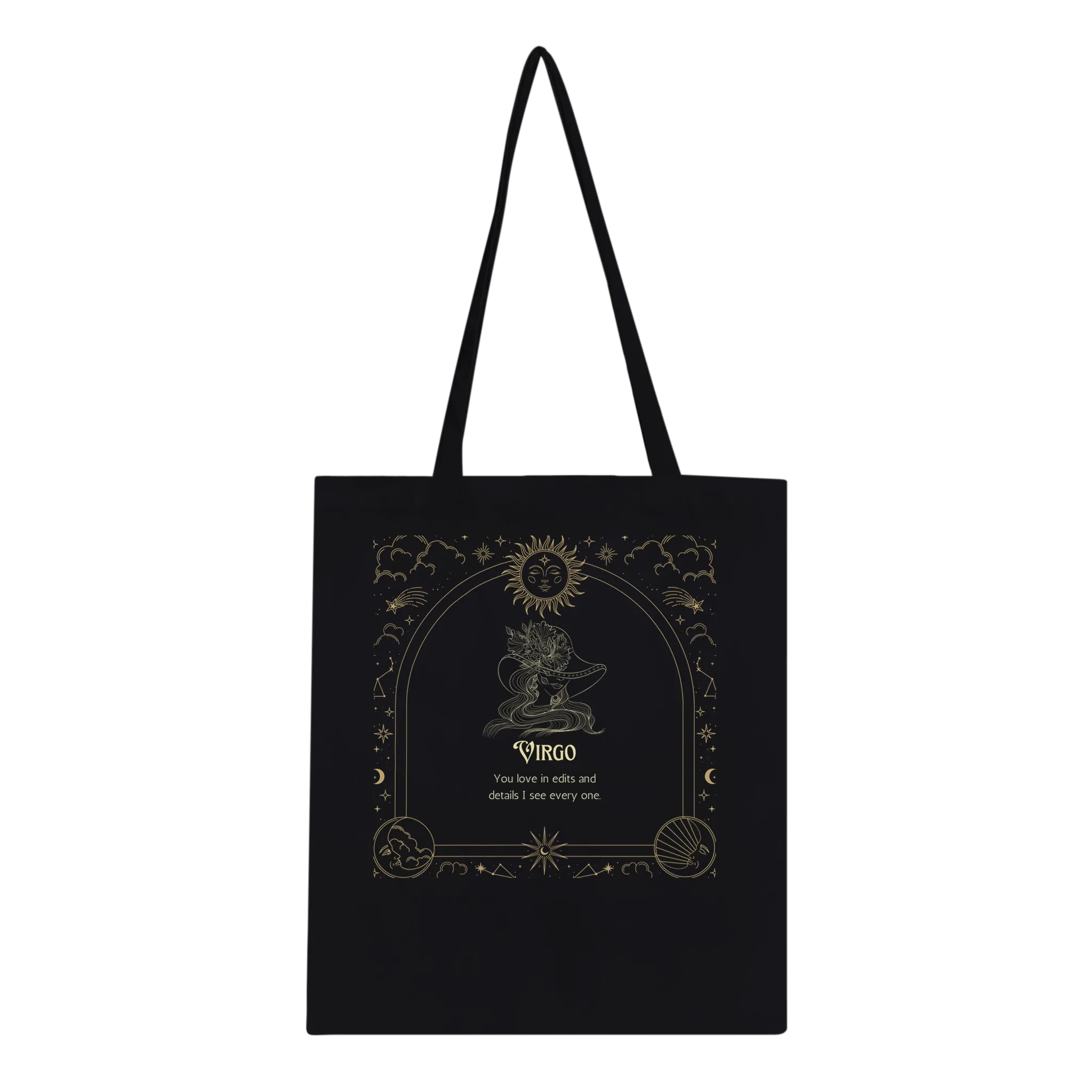 Astrology Tote Bag for Aries to Pisces Souls