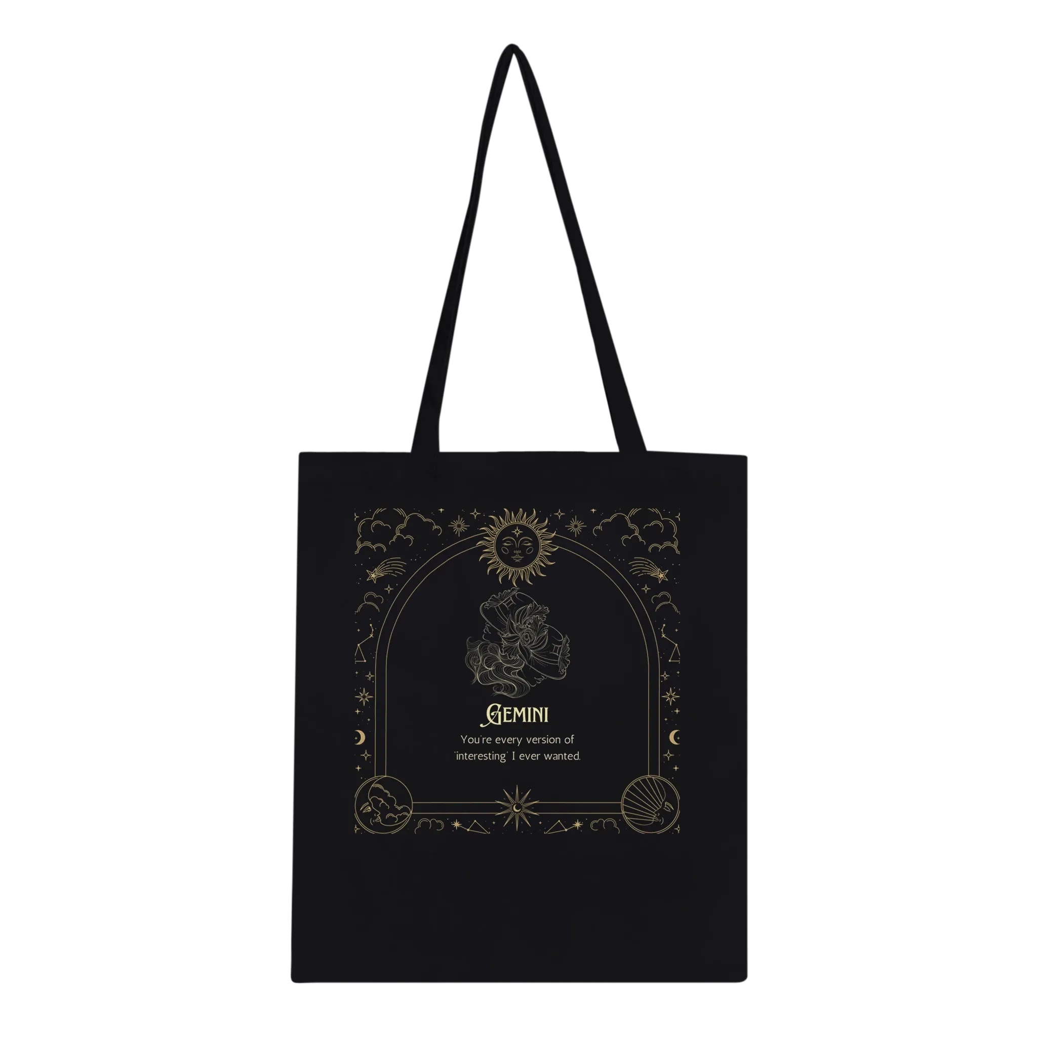 Astrology Tote Bag for Aries to Pisces Souls