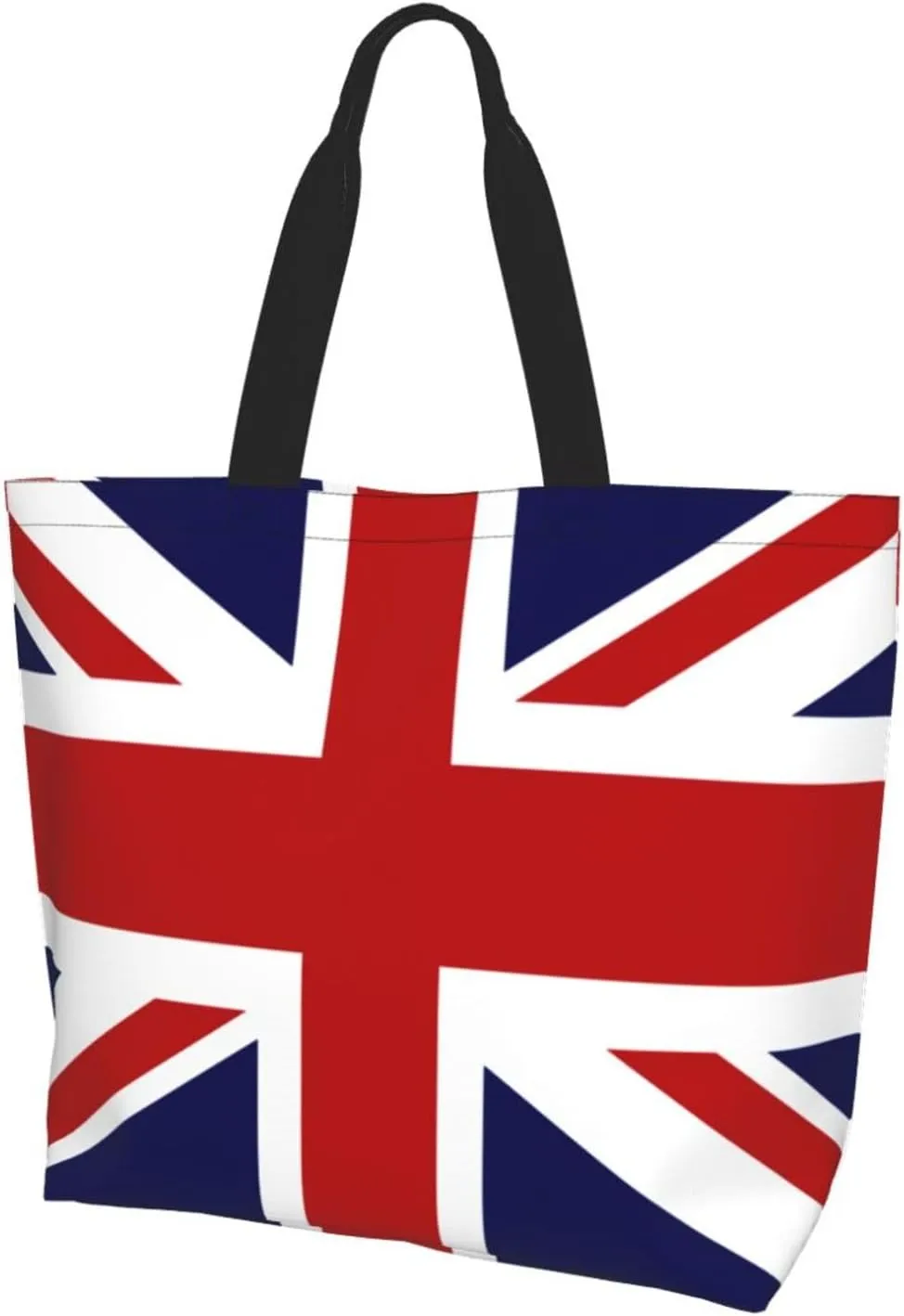 ASYG Cute Flag Tote Bag for Women and Men Reusable Shoulder Bags for Gym, Shopping, Beach,Travel