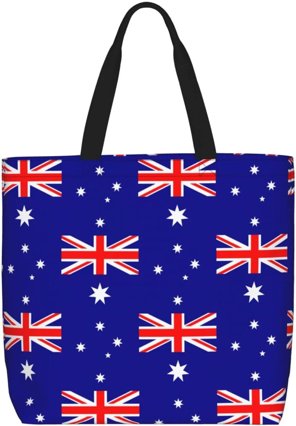 Australian Flag Duty Reusable Shopping One-Shoulder Bags â€“ Large Tote Bags Are Foldable