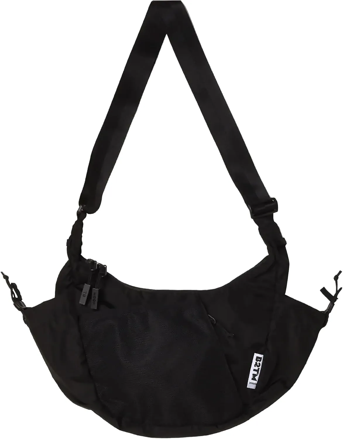 Baboon to the Moon Crescent Crossbody Bag – Water-Repellent Sling Bag for Women, Small Travel Purse, Lightweight Shoulder Bag